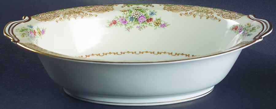 Mystery #177 10" Oval Vegetable Bowl by Noritake-1