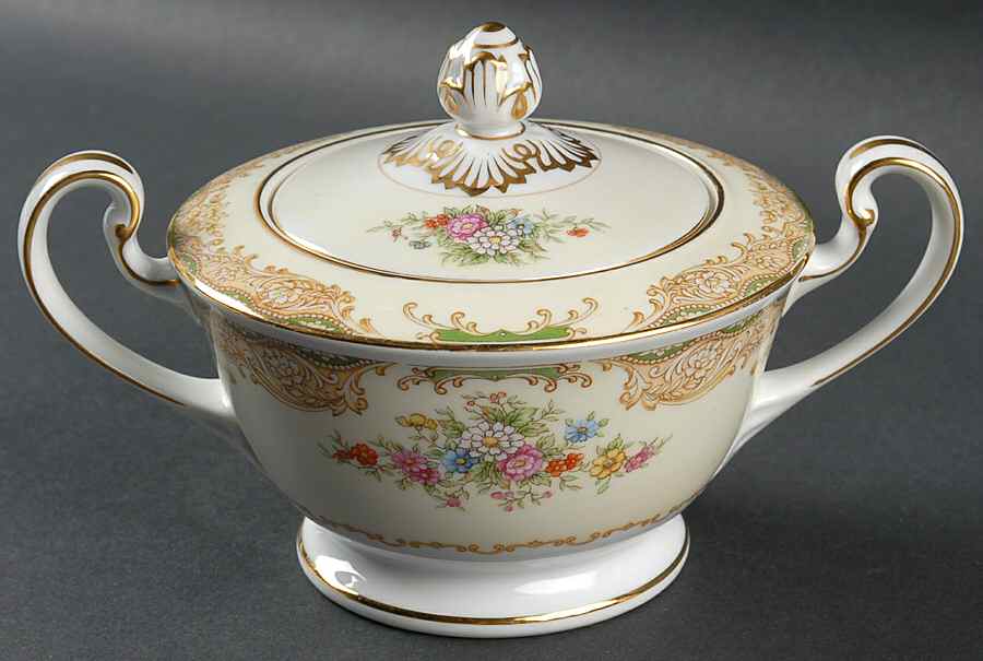 Mystery #177 Sugar Bowl & Lid by Noritake-1