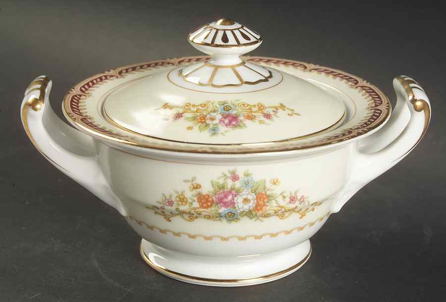 Mystery #179 Sugar Bowl & Lid by Noritake-1