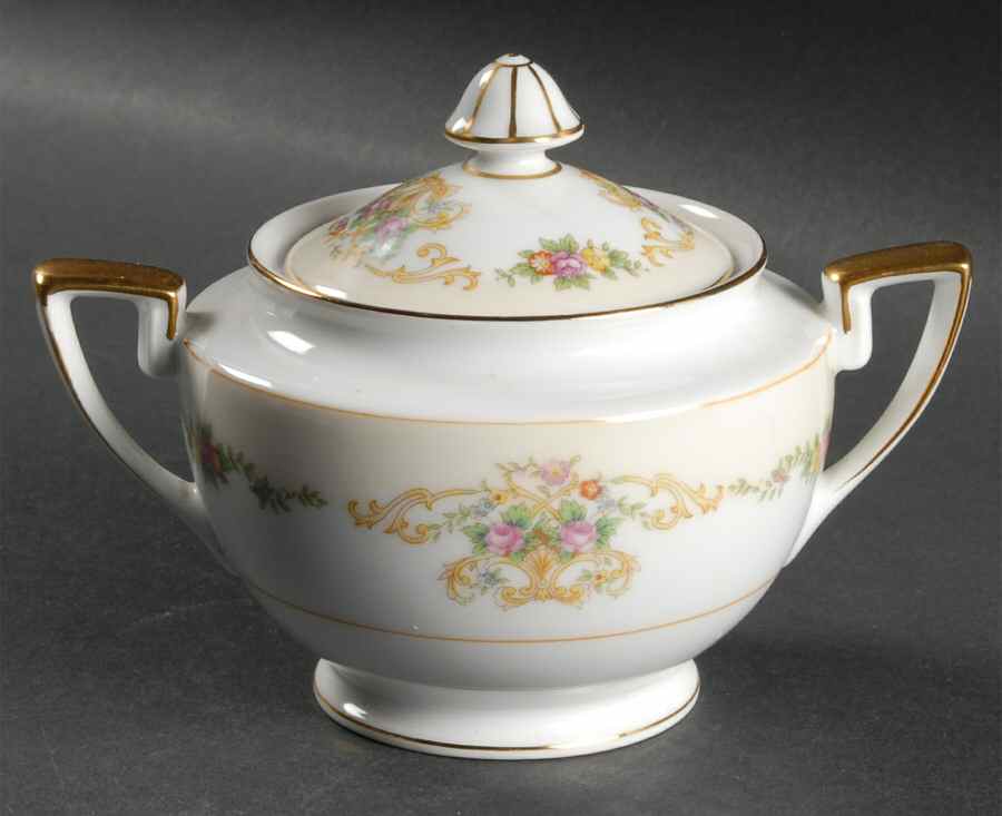 Mystery #180 Sugar Bowl & Lid by Noritake-1