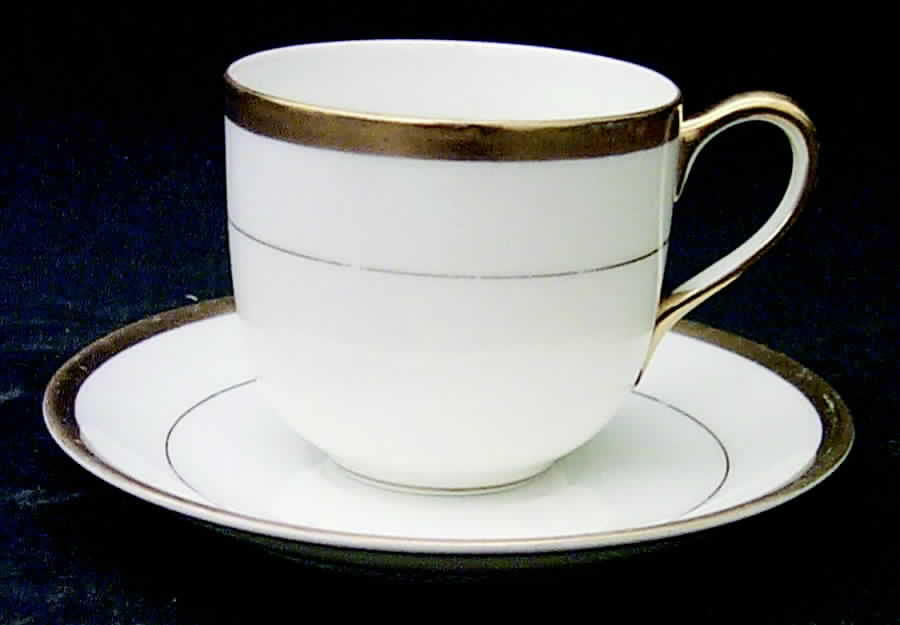 Mystery #181 Flat Demitasse Cup & Saucer Set by Noritake-1