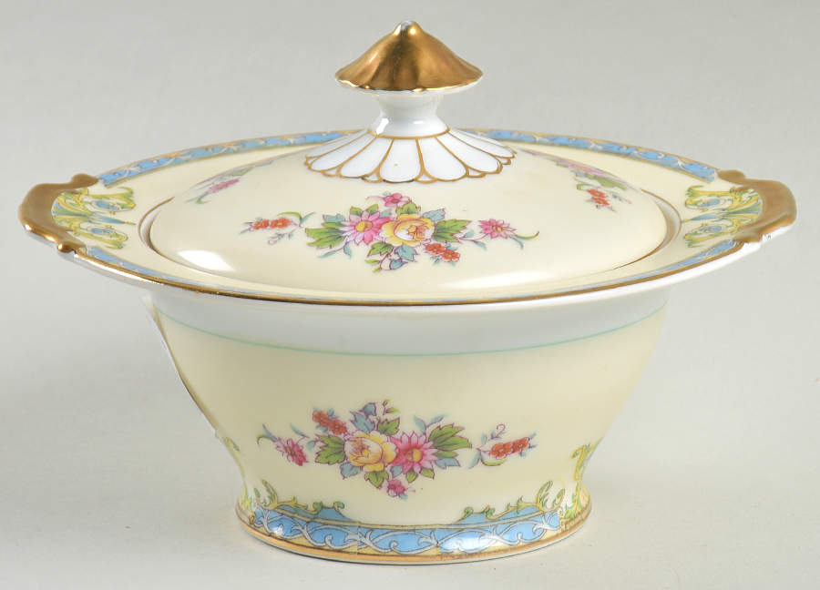 Mystery #183 Sugar Bowl & Lid by Noritake-1