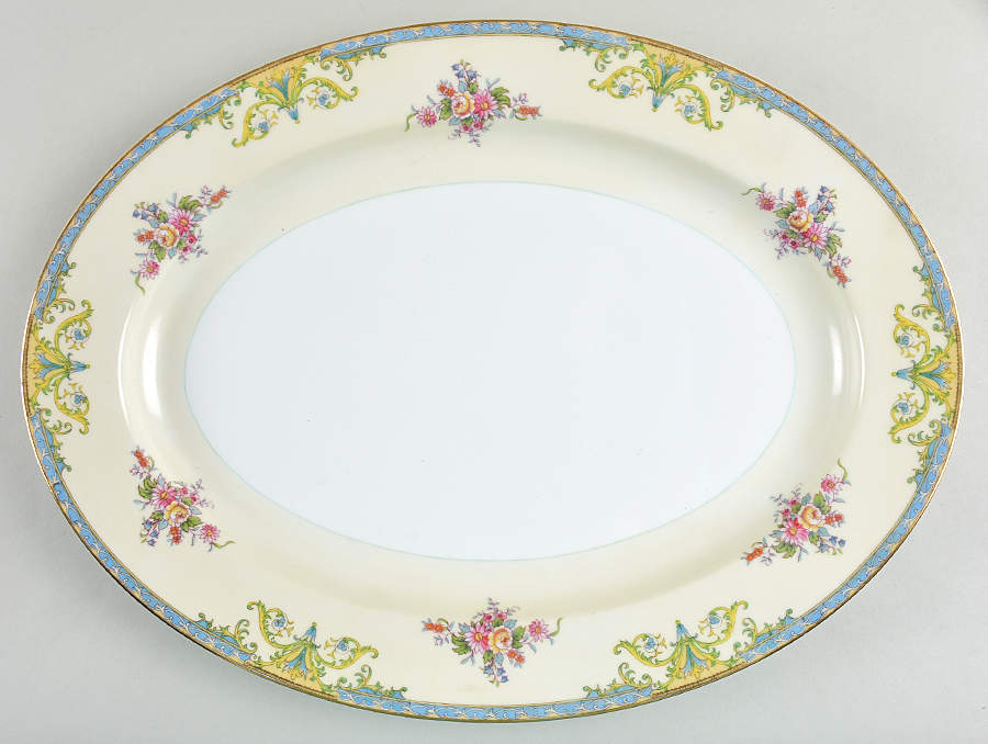 Mystery #183 16" Oval Serving Platter by Noritake-1