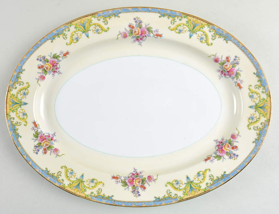 Mystery #183 13" Oval Serving Platter by Noritake-1