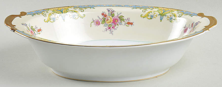Mystery #183 10" Oval Vegetable Bowl by Noritake-1