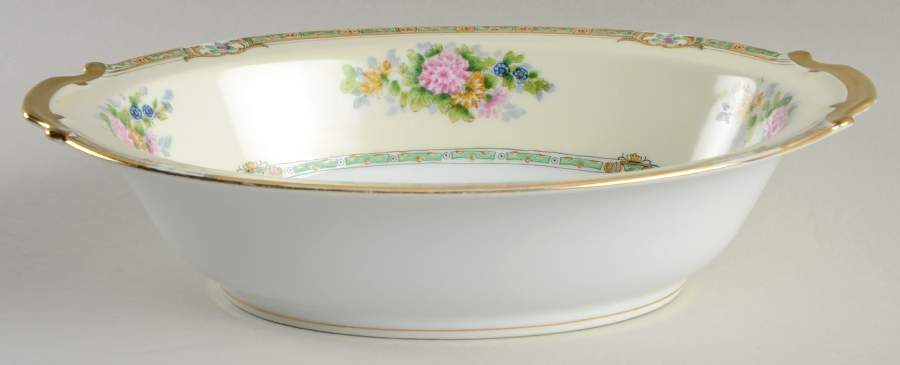 Mystery #186 10" Oval Vegetable Bowl by Noritake-1