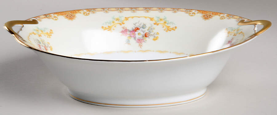 Mystery #190 10" Oval Vegetable Bowl by Noritake-1