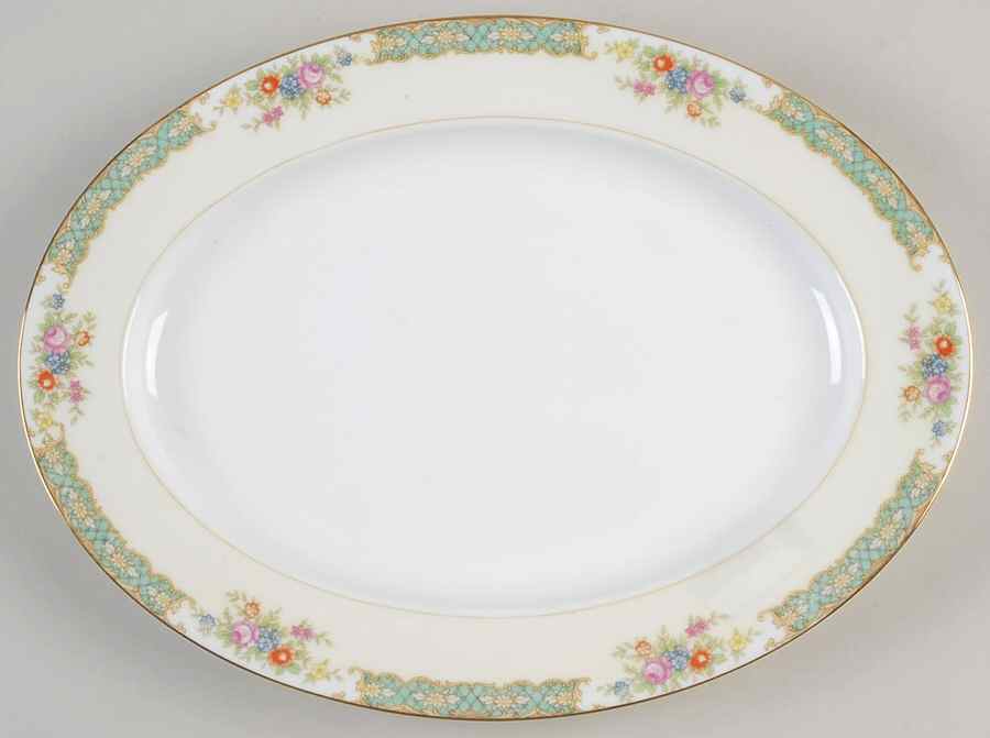 Mystery #191 11" Oval Serving Platter by Noritake-1