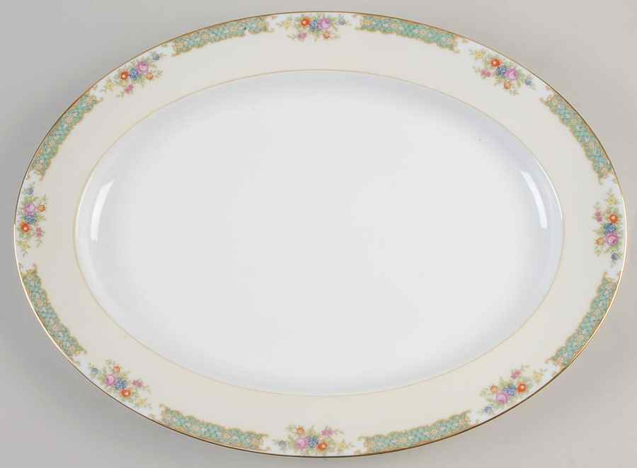 Mystery #191 16" Oval Serving Platter by Noritake-1