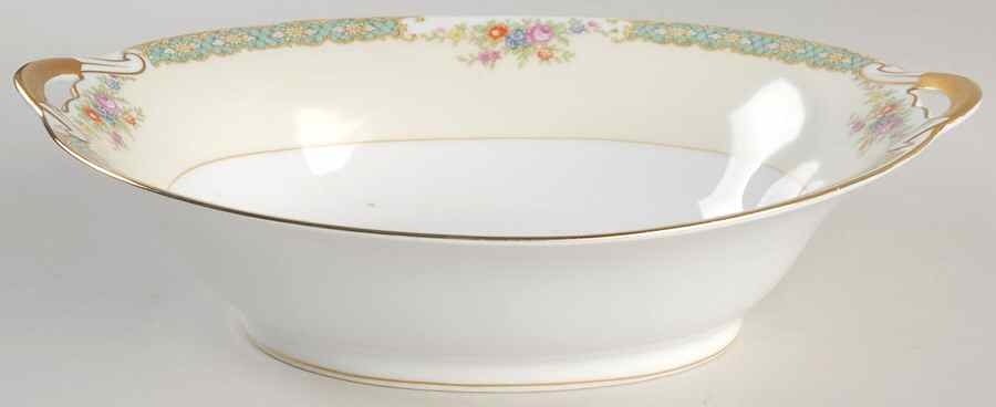 Mystery #191 10" Oval Vegetable Bowl by Noritake-1