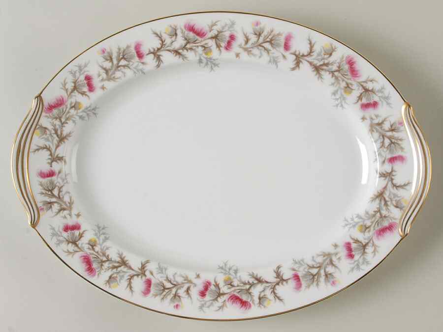 Mystery #192 11" Oval Serving Platter by Noritake-1