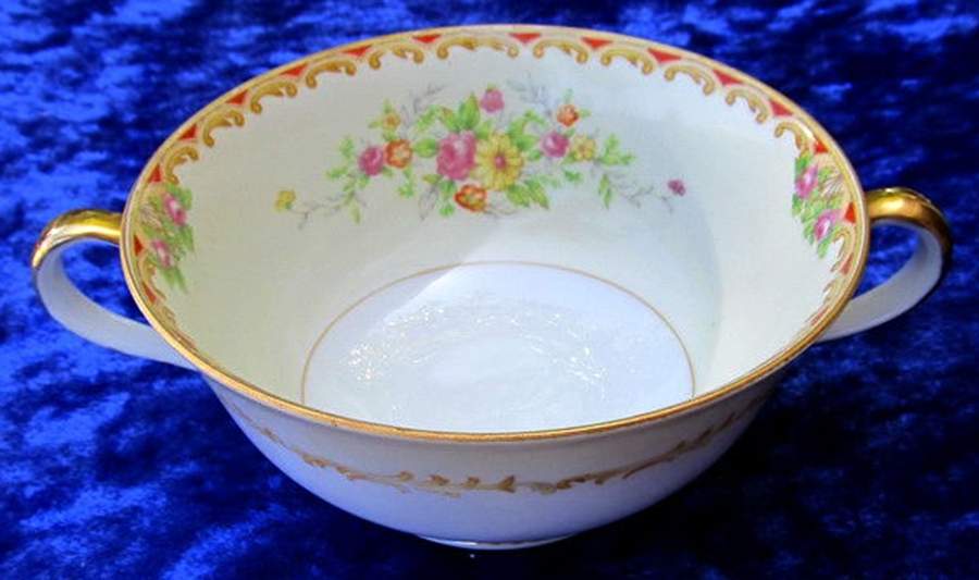 Mystery #193 Footed Cream Soup Bowl by Noritake-1