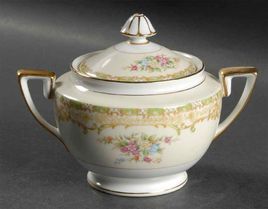 Mystery #194 Sugar Bowl & Lid by Noritake-1