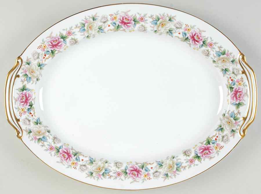 Mystery #196 16" Oval Serving Platter by Noritake-1