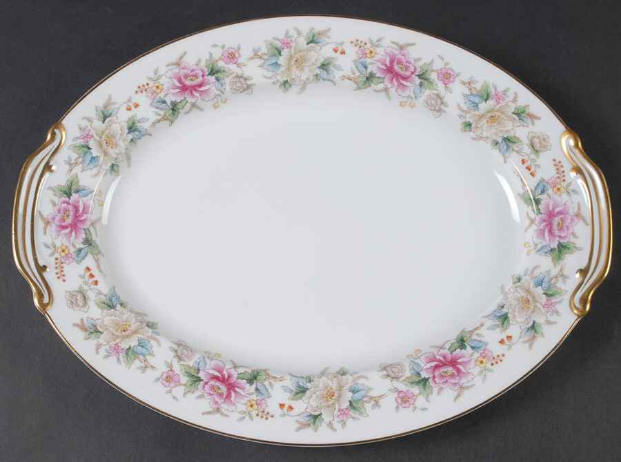 Mystery #196 12" Oval Serving Platter by Noritake-1