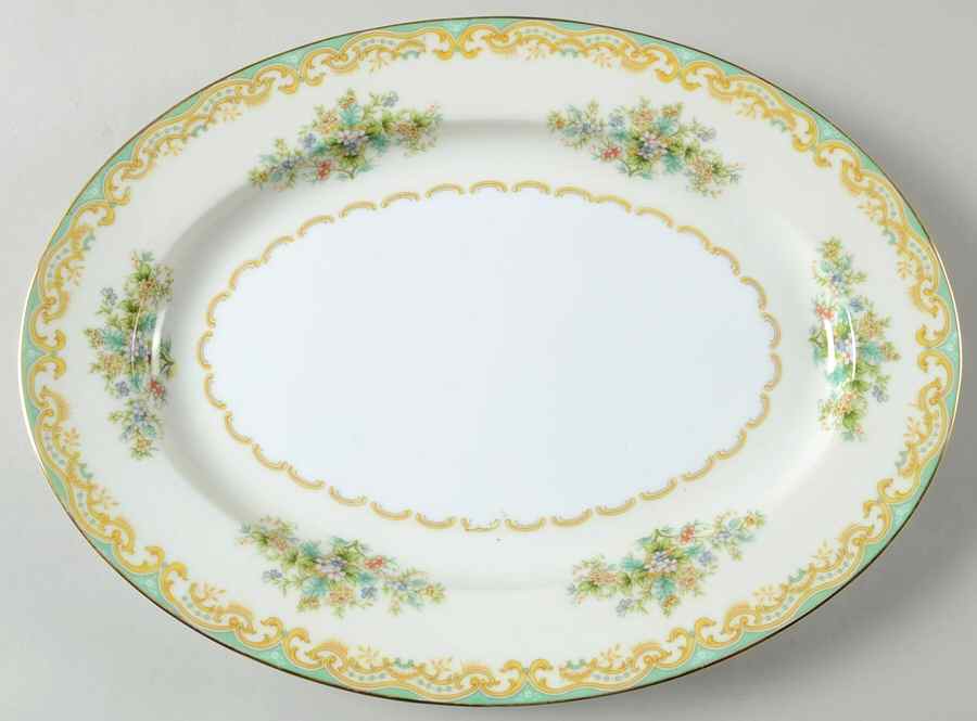 Mystery #197 11" Oval Serving Platter by Noritake-1