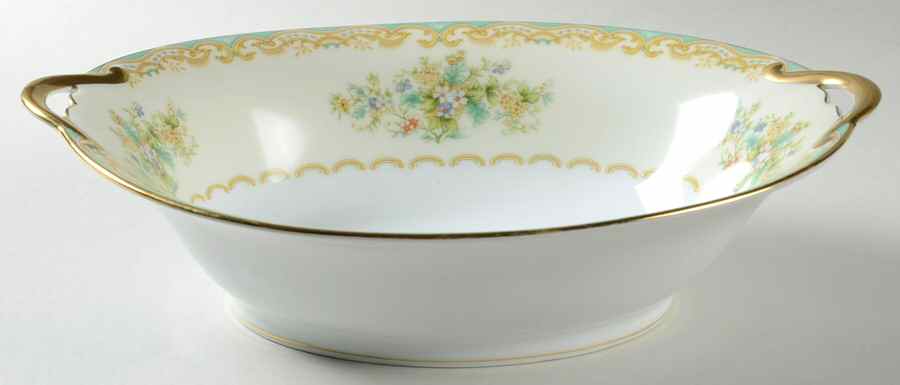 Mystery #197 10" Oval Vegetable Bowl by Noritake-1