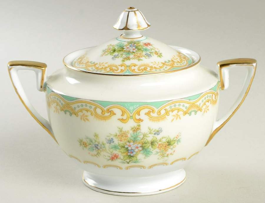 Mystery #197 Sugar Bowl & Lid by Noritake-1