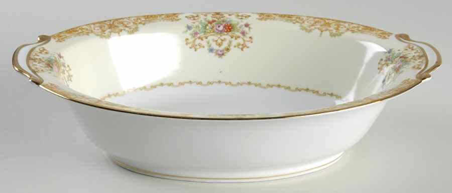 Mystery #198 10" Oval Vegetable Bowl by Noritake-1