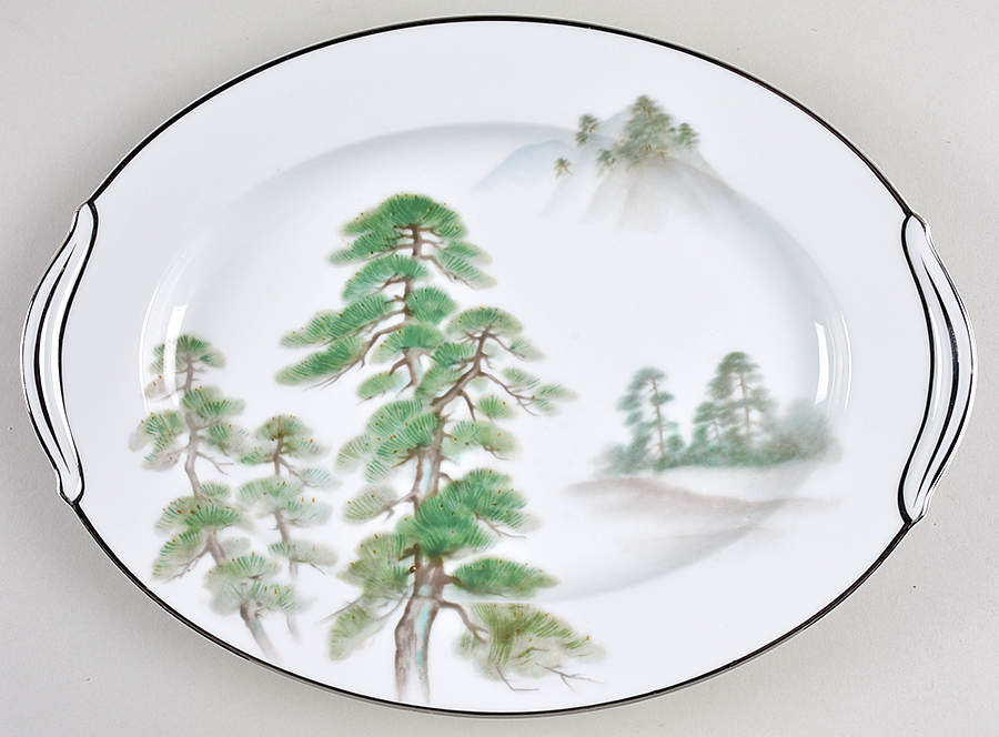Mystery #202 11" Oval Serving Platter by Noritake-1