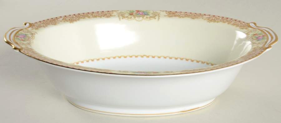 Mystery #203 10" Oval Vegetable Bowl by Noritake-1