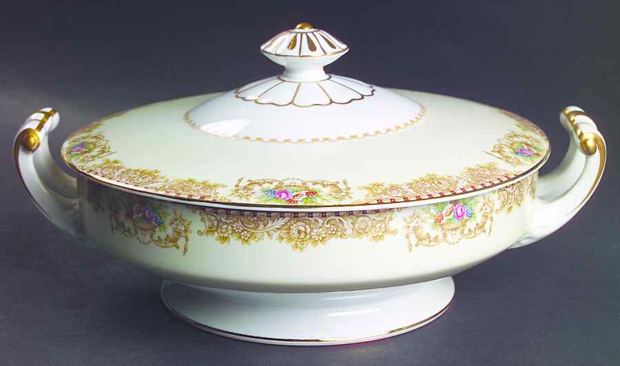 Mystery #203 Round Covered Vegetable by Noritake-1