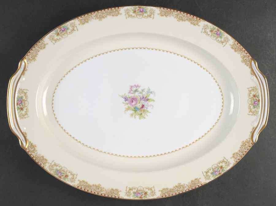 Mystery #203 16" Oval Serving Platter by Noritake-1