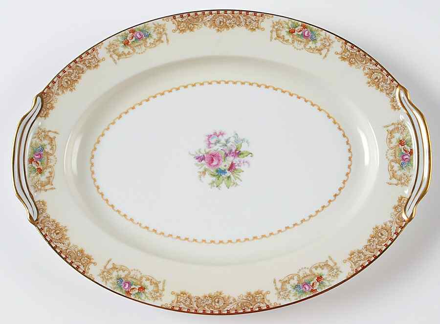 Mystery #203 11" Oval Serving Platter by Noritake-1