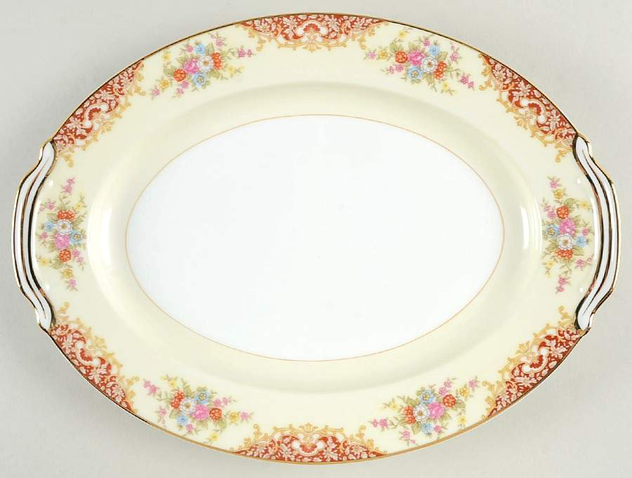 Mystery #205 11" Oval Serving Platter by Noritake-1