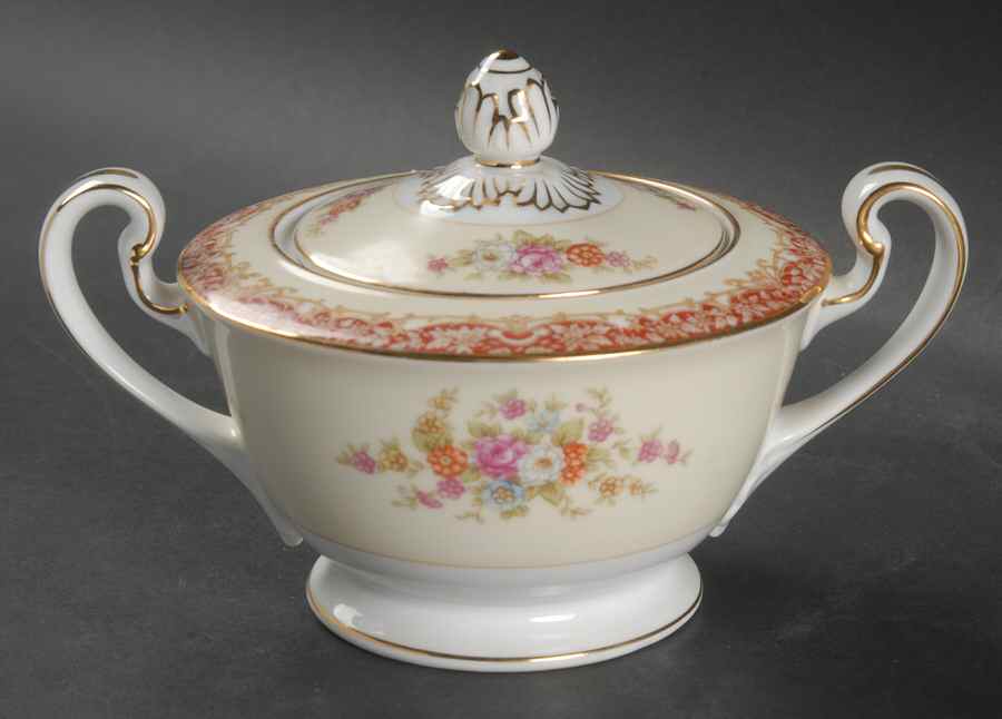 Mystery #205 Sugar Bowl & Lid by Noritake-1