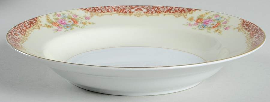 Mystery #205 Large Rim Soup Bowl by Noritake-1