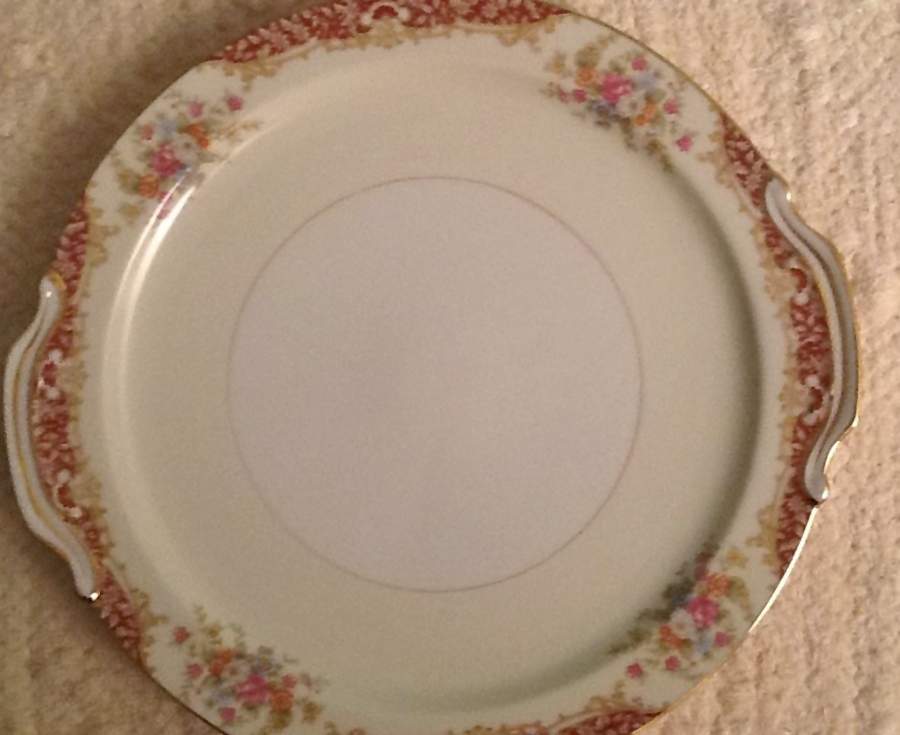 Mystery #205 Handled Cake Plate by Noritake-1