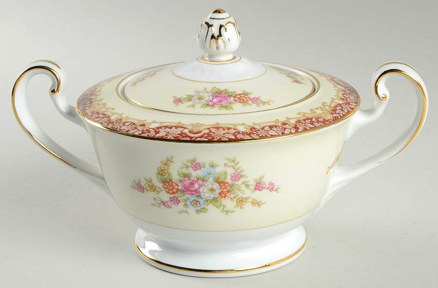 Mystery #205 Sugar Bowl & Lid by Noritake-1