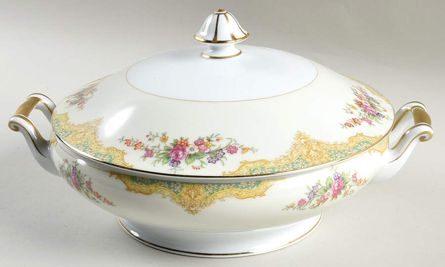 Mystery #207g Round Covered Vegetable by Noritake-1