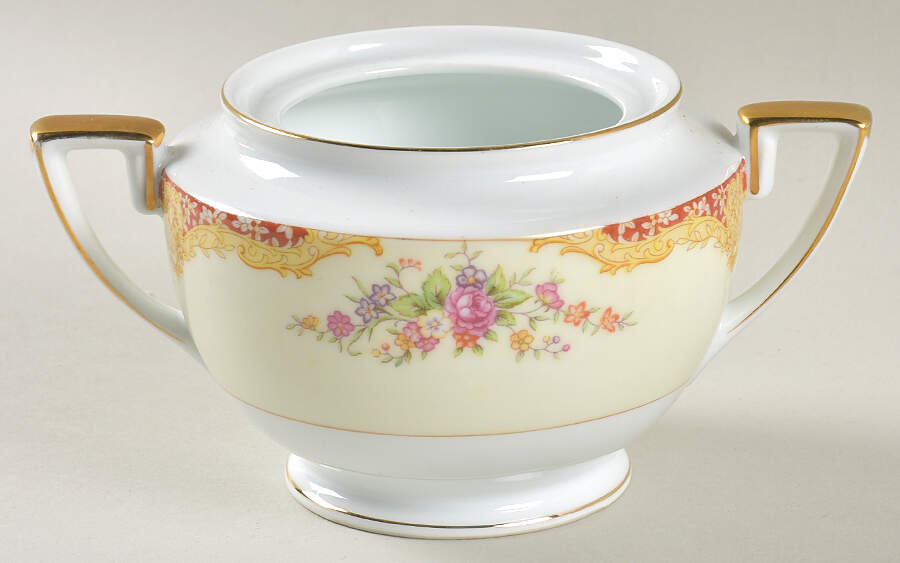 Mystery #207r Sugar Bowl No Lid by Noritake-1