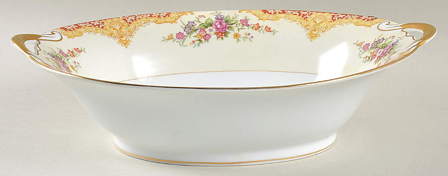 Mystery #207r 10" Oval Vegetable Bowl by Noritake-1