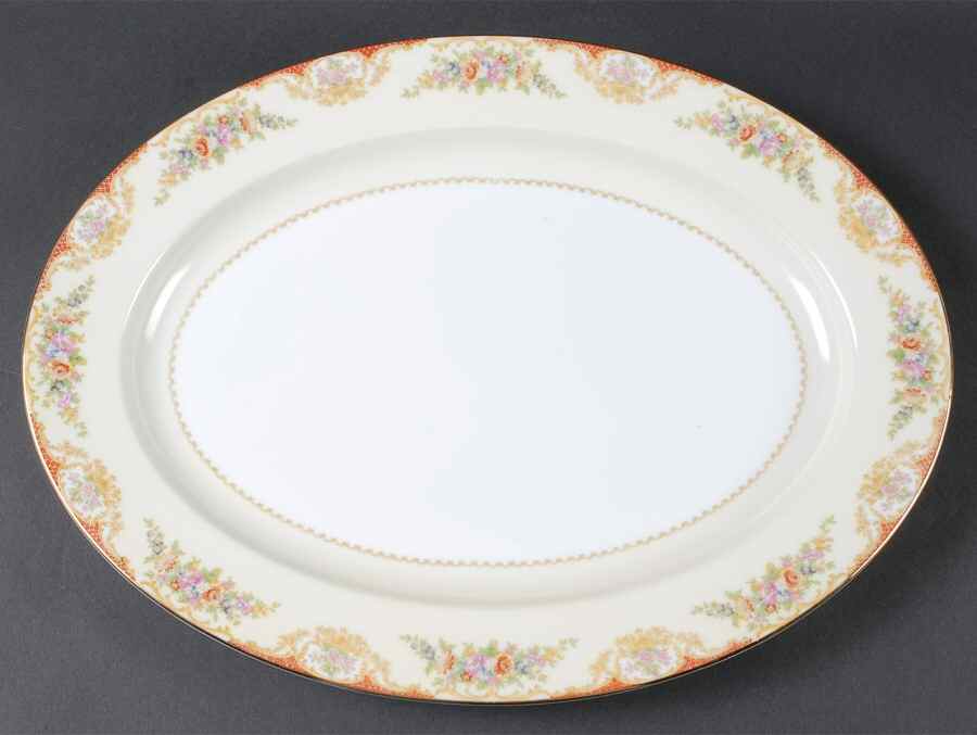 Mystery #209 16" Oval Serving Platter by Noritake-1