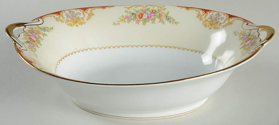 Mystery #209 10" Oval Vegetable Bowl by Noritake-1
