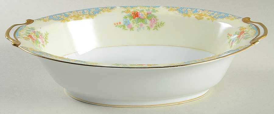 Mystery #210 10" Oval Vegetable Bowl by Noritake-1
