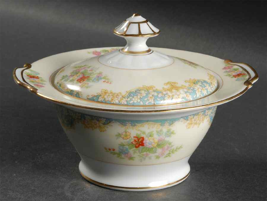 Mystery #210 Sugar Bowl & Lid by Noritake-1