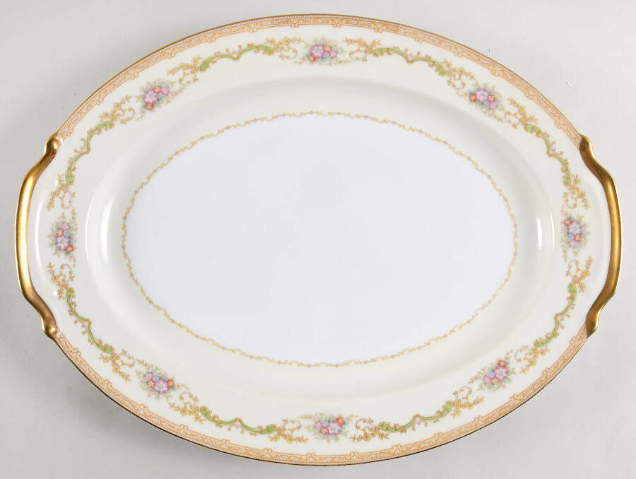 Mystery #214 16" Oval Serving Platter by Noritake-1