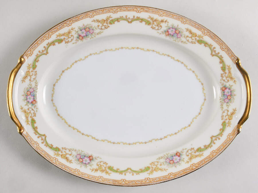 Mystery #214 11" Oval Serving Platter by Noritake-1