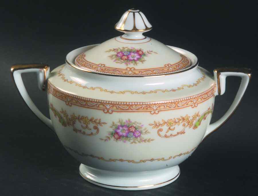 Mystery #214 Sugar Bowl & Lid by Noritake-1