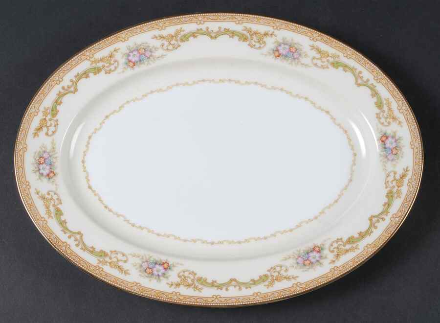Mystery #214 11" Oval Serving Platter by Noritake-1