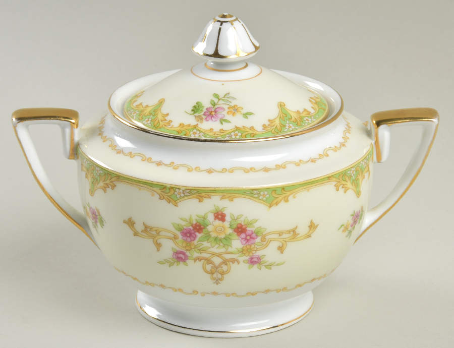 Mystery #215 Sugar Bowl & Lid by Noritake-1