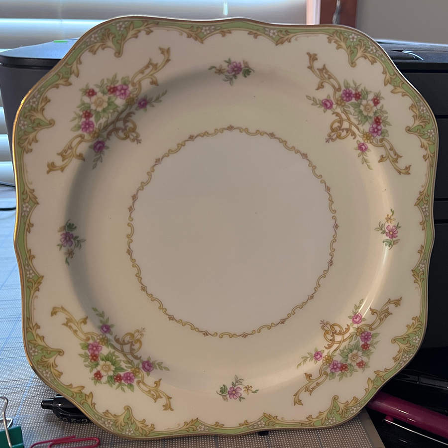 Mystery #215 Square Salad Plate by Noritake-1