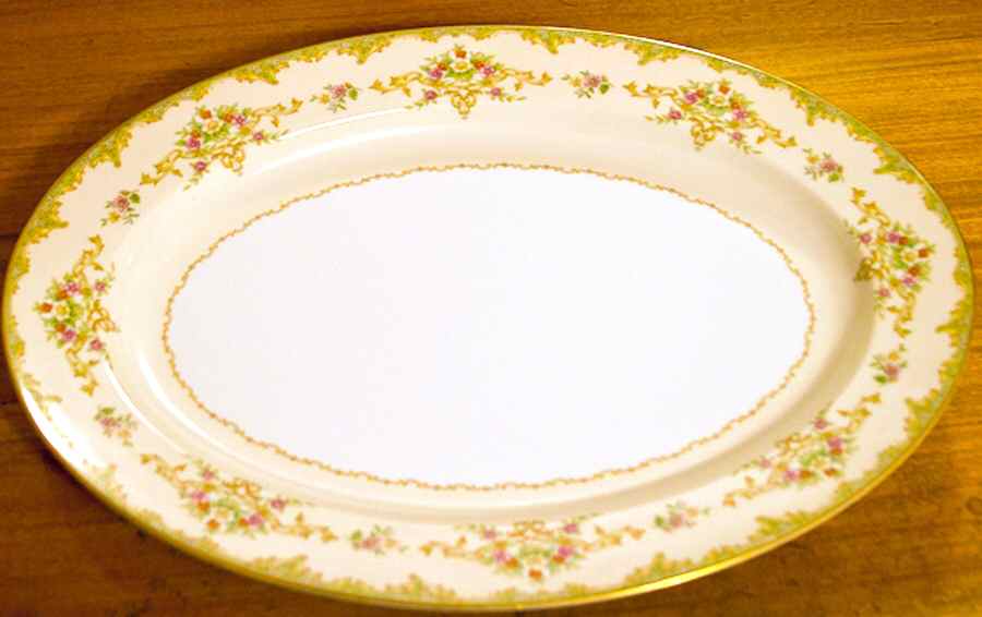 Mystery #215 16" Oval Serving Platter by Noritake-1