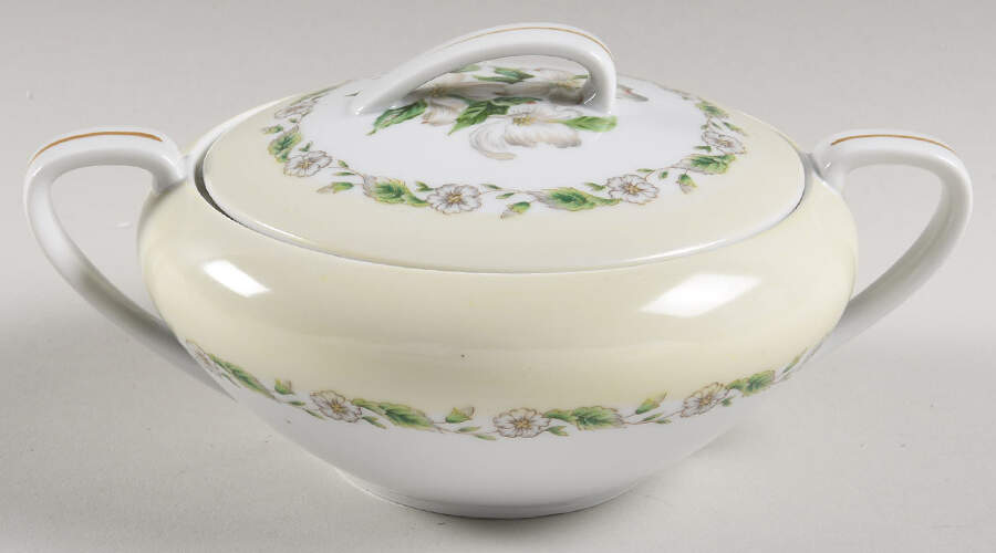Mystery #220 Sugar Bowl & Lid by Noritake-1