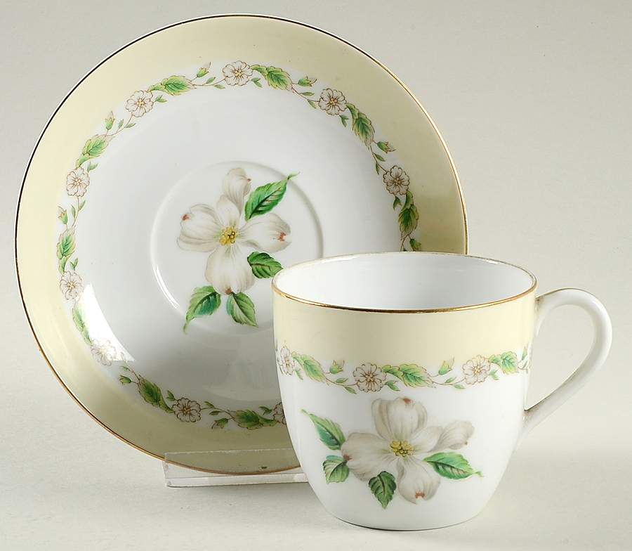 Mystery #220 Flat Cup & Saucer Set by Noritake-1