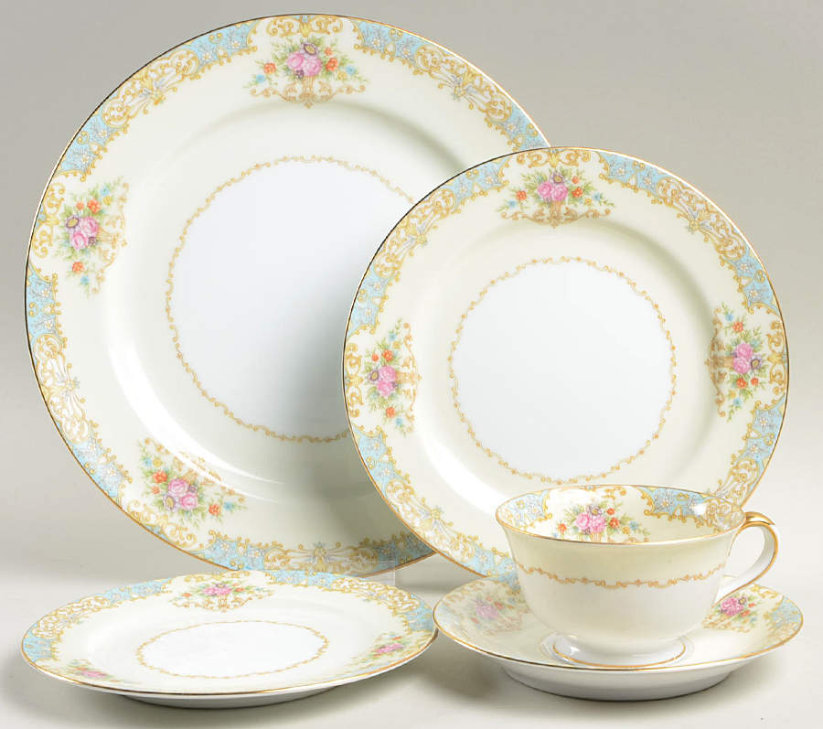 Mystery #234 5 Piece Place Setting by Noritake-1